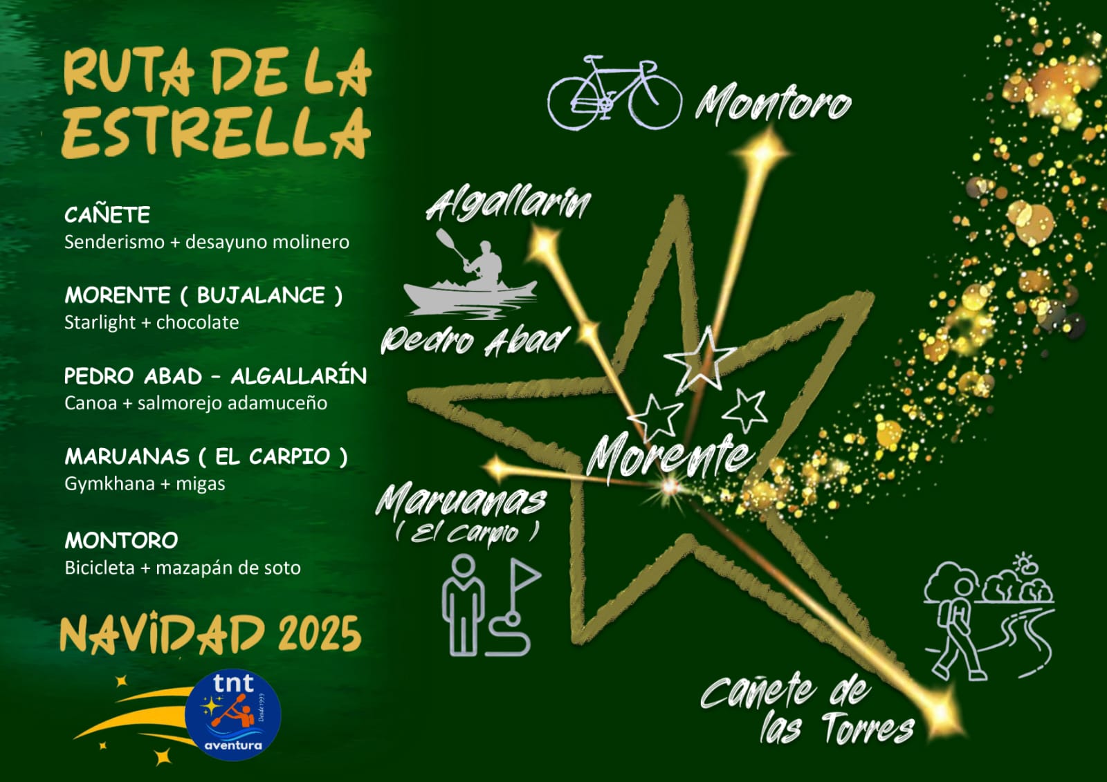ruta de la estrella de navidad